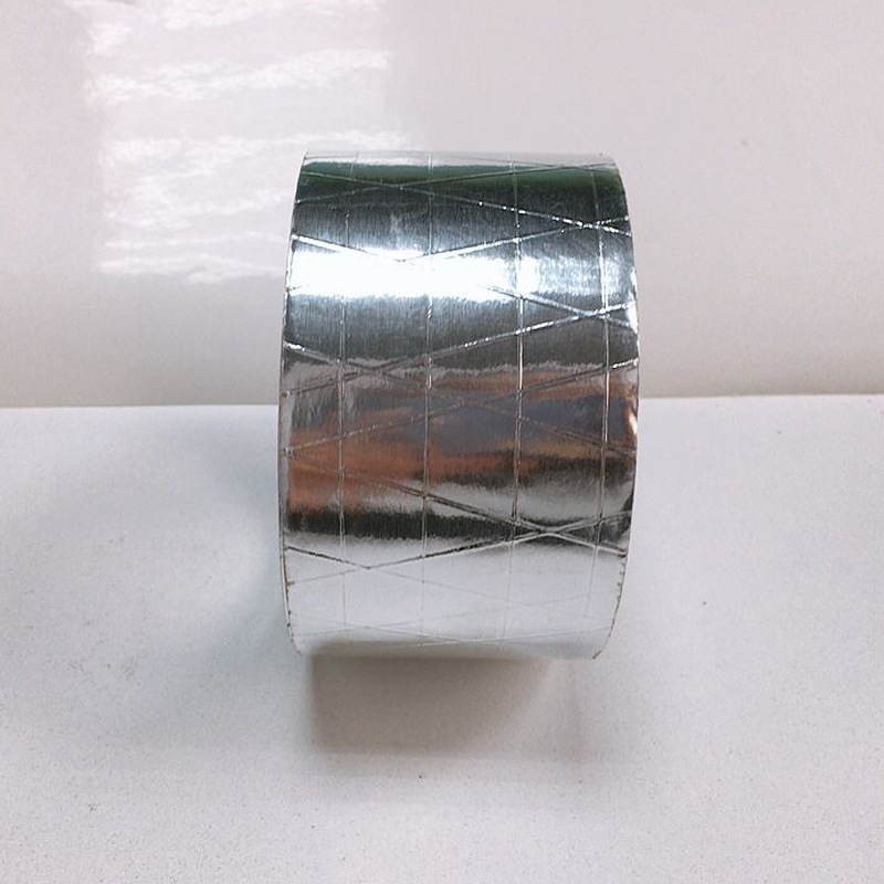 Bobinado de tuberías protección de la superficie a prueba de fuego impermeable a prueba de humedad resistente a altas temperaturas papel de aluminio plateado cinta impermeable ignífugo a prueba de rasgaduras