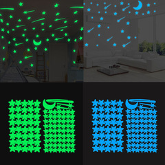 Cross-border new luminous star 103+ meteor wall stickers living room bedroom shop decoration luminous meteor wall sticker KS86