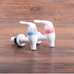Plastic water dispenser faucet water dispenser spigot red blue cold hot switch outlet nozzle water valve switch plastic valve