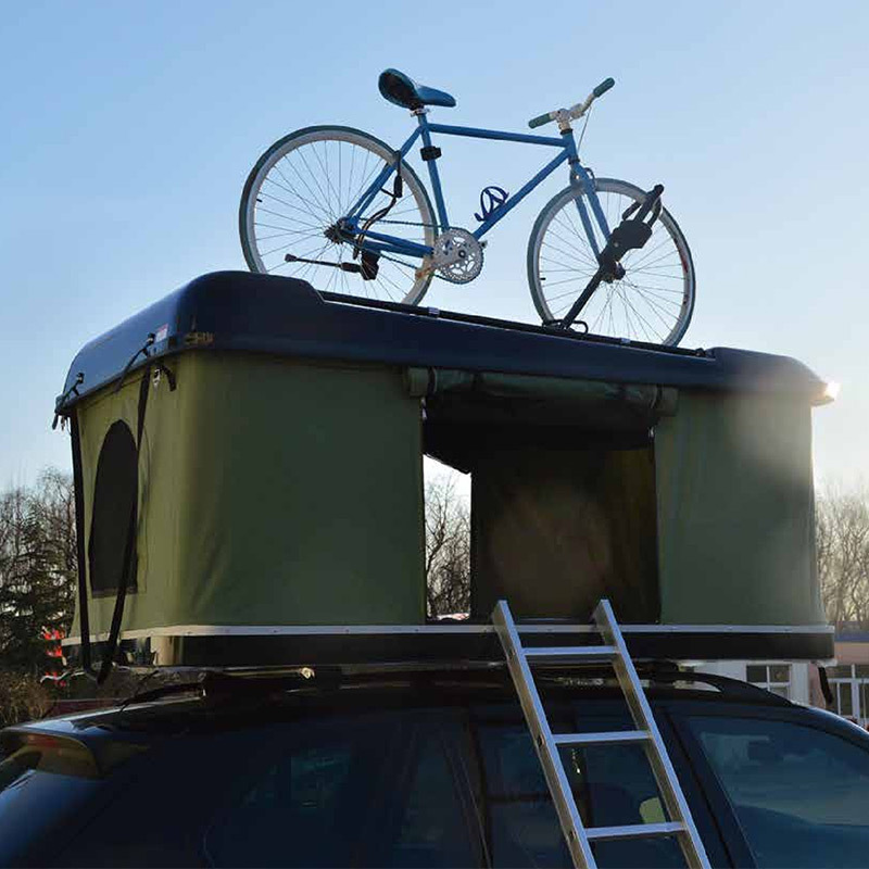 Tienda de techo ERP FRP montada en el vehículo acampar al aire libre viaje autónomo padre-hijo portátil de apertura rápida