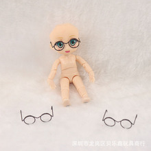 ob11 12分bjd 美结猪 粘土人娃用迷你眼镜框 手工猪 跑跑娃配饰批