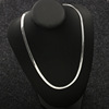 Chain, silver short choker, blade, accessory suitable for men and women, European style, simple and elegant design