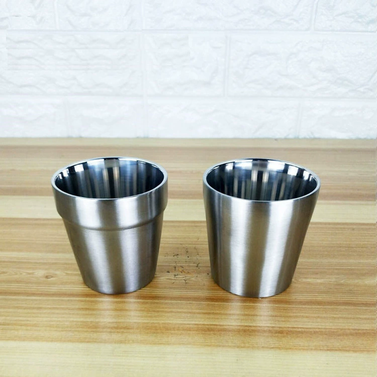 Двойной Слой Из Нержавеющей Стали Чашка Питьевой Воды Пиво Чашка Кофе Портативный Шаг Чашка Чая Подарок