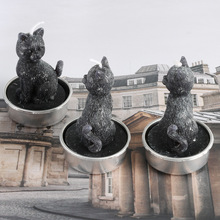 亚马逊淘宝节日氛围蜡 万圣节黑猫形状蜡烛 鬼灯家居装饰蜡烛工艺