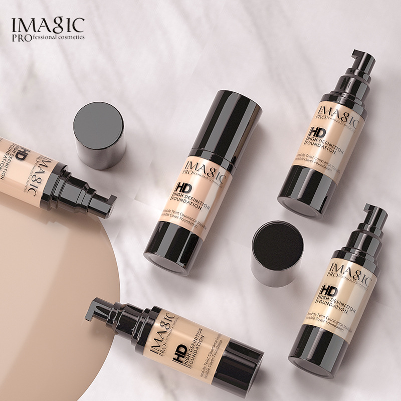 IMAGIC Lightweight Concealer Foundation Liquid Concealer Brightens Skin Color Waterproof Oil Control Foundation BB Foreign Trade Makeup 3