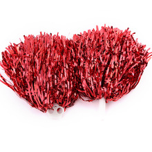 新款30克啦啦队双孔小柄彩球啦啦操手花手摇拉花运动会助威道具