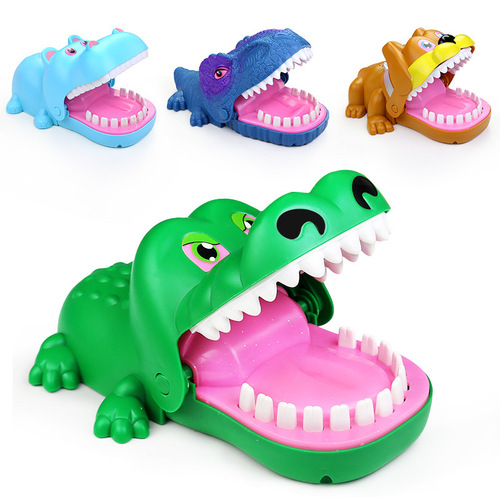 Crocodile biting finger toy, vicious dog biting hand, shark pulling teeth, parent-child game, children's trick prop gift