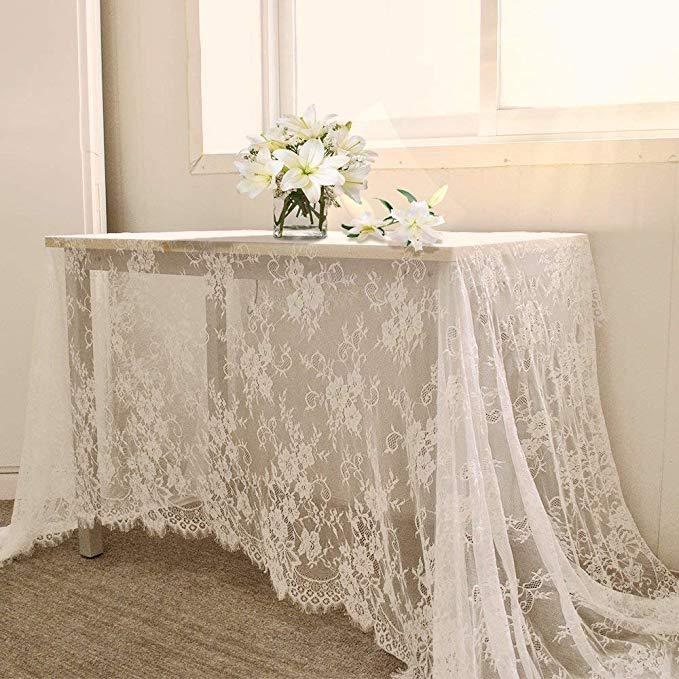 European and American Table Flags, Chair Cabinet Lace Decoration, Dining Table Lace Large Tablecloth Table Flags, Wedding Decoration Supplies