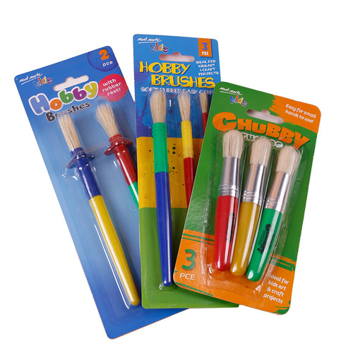 Montmartre children's brush set training institution with 6 pieces of colorful nylon hair graffiti gouache brushes