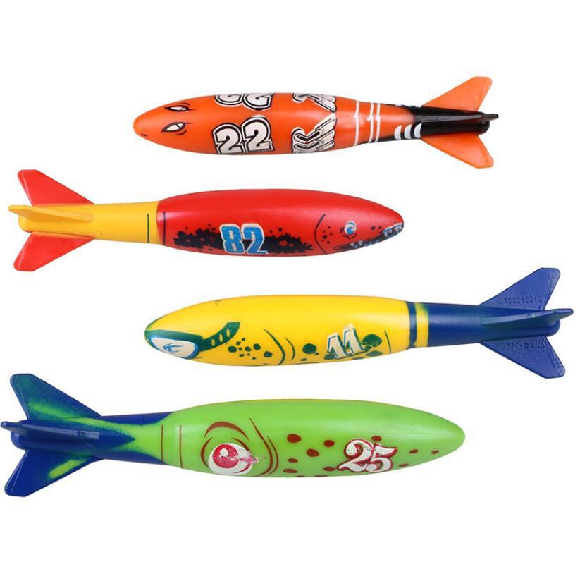 Cross Border Summer Diving Toy Kids Swimming Pool Water Toy Snorkeling Torpedo Diving Stick Gem Combination Set