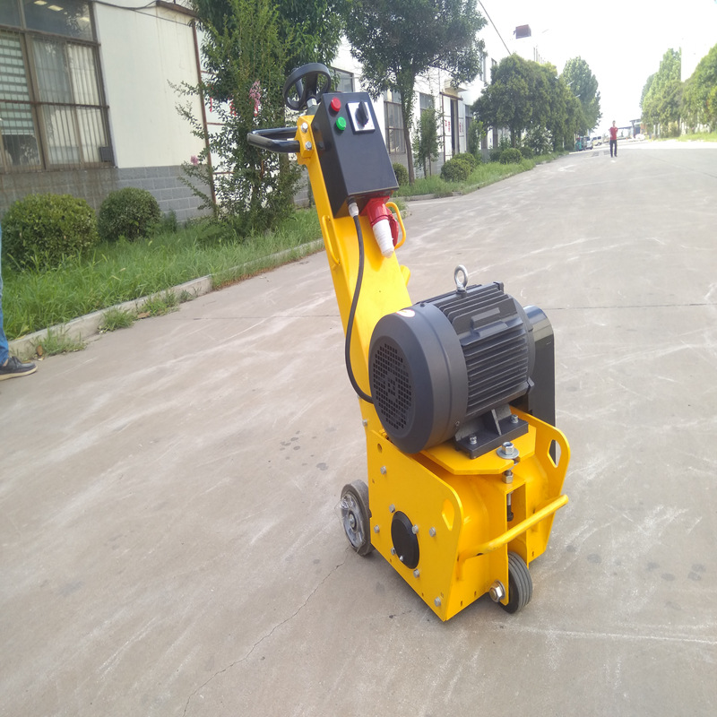 供应可自行走路面铣刨机 手扶式电动地面翻新拉毛机 电动铣刨机
