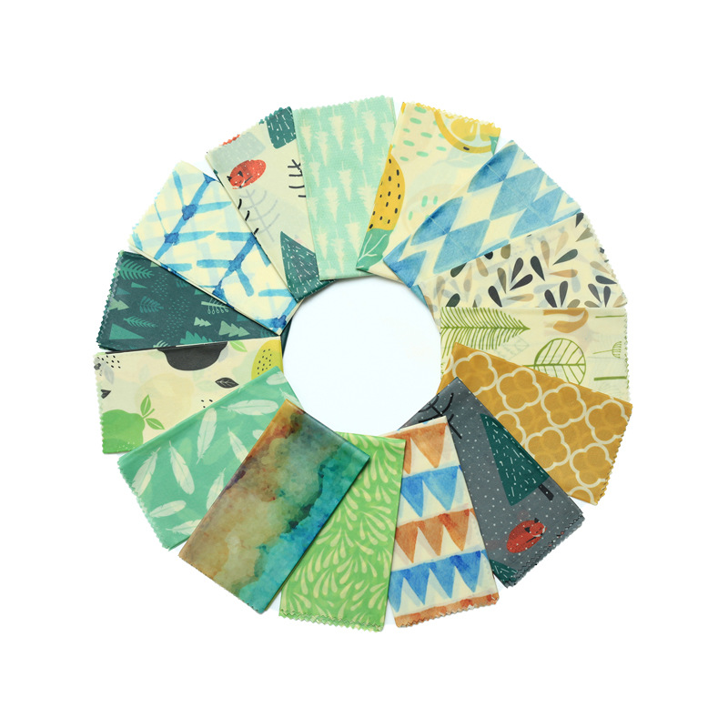 랜덤 패턴 3종 세트 *밀랍 보존 천*종이/판지