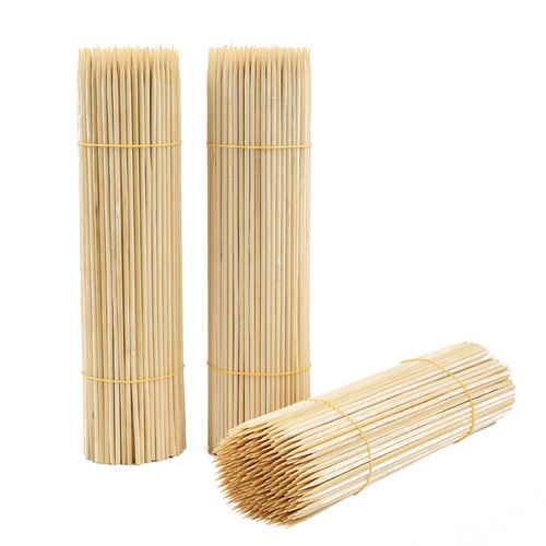 Grilled meat skewers with barbecue bamboo skewers 3.0mm*15/18/20/22/25/28/30/35/40cm charred sticks
