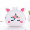 Cute silica gel rabbit, small wallet, brand coins for elementary school students, headphones, organizer bag