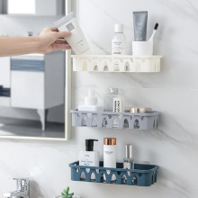 【浴室置物架】免打孔壁式卫生间收纳架厨房调味瓶收纳塑料整理架