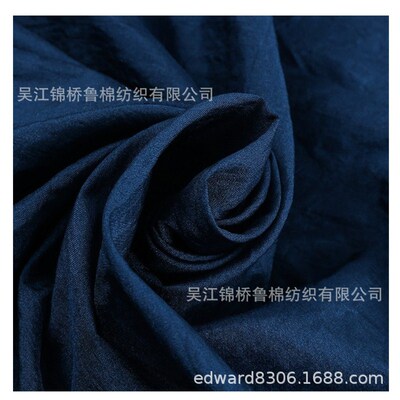 210D尼龍牛津布起皺軋染色織三防水洗擦亮PU膜塗油蠟加密格子提花