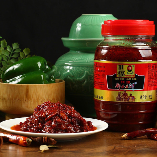 Wholesale factory spices and seasonings Sichuan red oil Pixian bean paste chili sauce 1000g per piece drop shipping