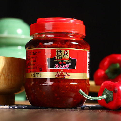 One-piece agent delivered Pixian Red Oil Bean Paste Chili Sauce 500g Bean Paste Sichuan Cuisine Catering Seasoning Household Condiment