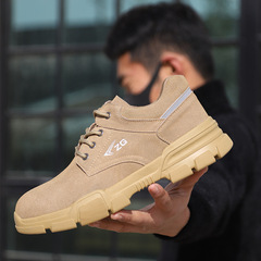 Zhengu cross-border summer labor protection shoes, anti-smash, anti-puncture, wear-resistant protective safety shoes, steel toe-toe, soft-soled work shoes for men