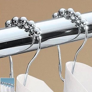 五铢葫芦挂钩金属不锈钢挂钩窗帘浴帘环挂钩