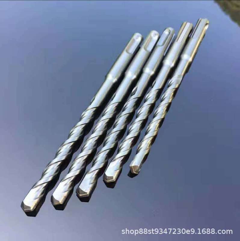 丸柄ハンマードリル2穴2溝インパクトドリル適用レンガ壁貫通穴ハンマードリル150-500|undefined