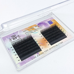 廠家批發0.10圓毛嫁接假睫毛 單根種植眼睫毛加密加粗款式