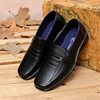 Men's black work classic suit for leisure for leather shoes