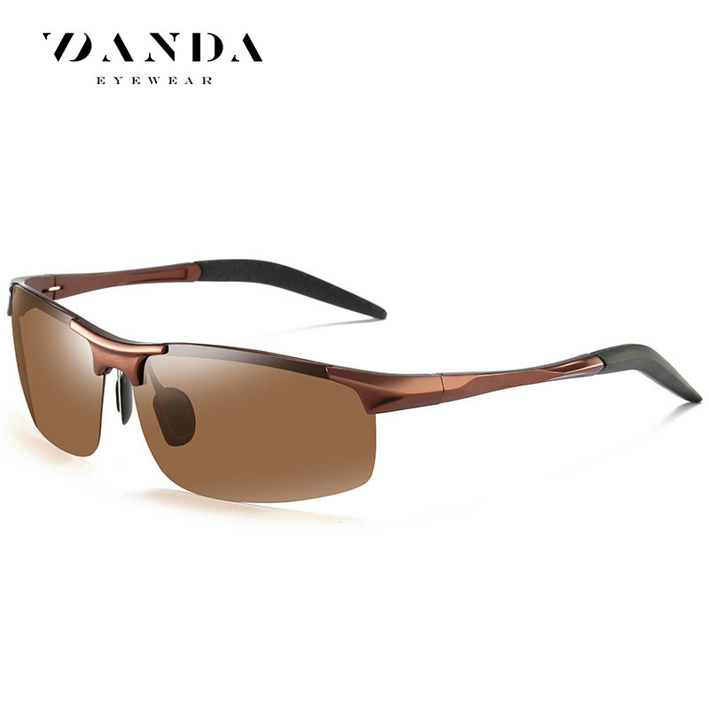 Gafas de visión nocturna para conducir por la noche 8177 gafas de sol Gafas de sol polarizadas de magnesio de aluminio transfronterizo en stock