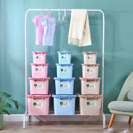 新款特大号手提收纳箱 潮流衣服棉被储物盒 小众家用大号整理箱