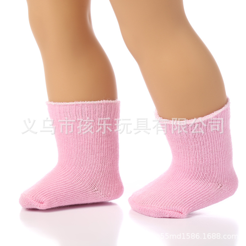 Suministro directo de fábrica xiafu muñeca calcetines 18 pulgadas americano chica deportes calcetines vestir-up muñeca accesorios juguetes para niños
