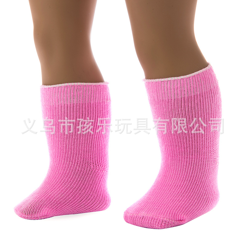 Suministro directo de fábrica xiafu muñeca calcetines 18 pulgadas americano chica deportes calcetines vestir-up muñeca accesorios juguetes para niños