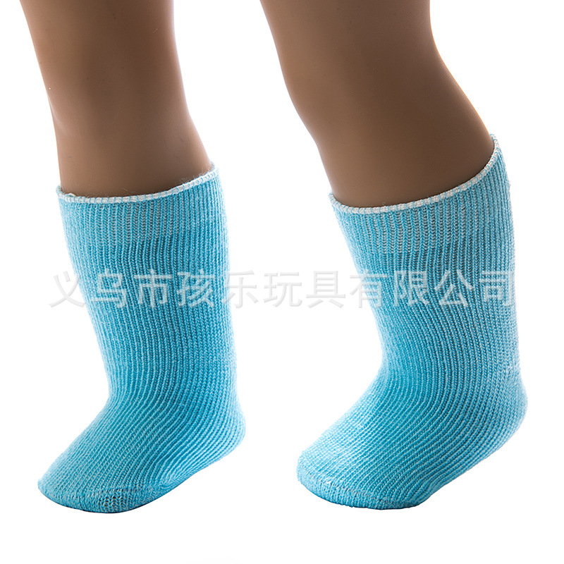 Suministro directo de fábrica xiafu muñeca calcetines 18 pulgadas americano chica deportes calcetines vestir-up muñeca accesorios juguetes para niños