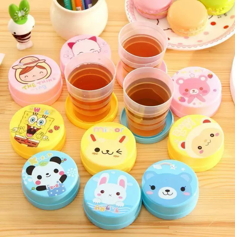 Карточный водяной cup креативный складывающийся стакан retractable portable travel cute water cup детский подарок