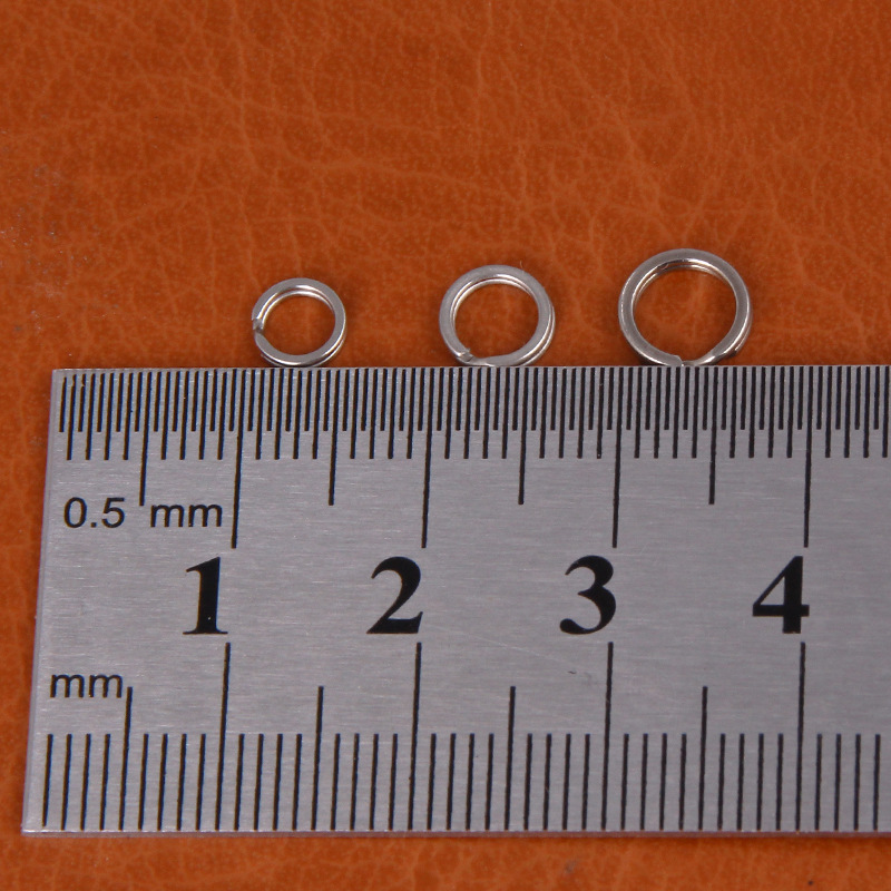 Flattened Double Circle Line Anti-Damage Stainless Steel Strong Pressure Flat Ring Lure Fishing Gear Accessories In_voghion.com