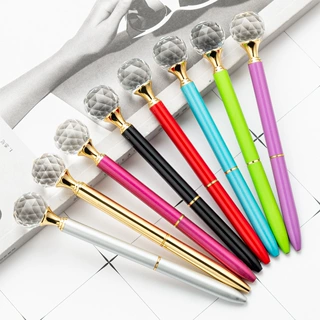 圆珠笔定制大钻球笔宝石笔钻石金属圆珠笔旋动pen 礼品广告笔logo