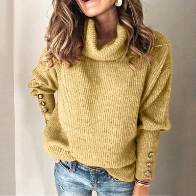 Demi-season Knitted Sweater (Chi Mengmeng) Women’s Long Sleeve, European Style, Colorful 2023