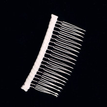 金属发梳头饰配件20齿扭纹批发新娘皇冠插梳发夹汉服立体花朵婚纱