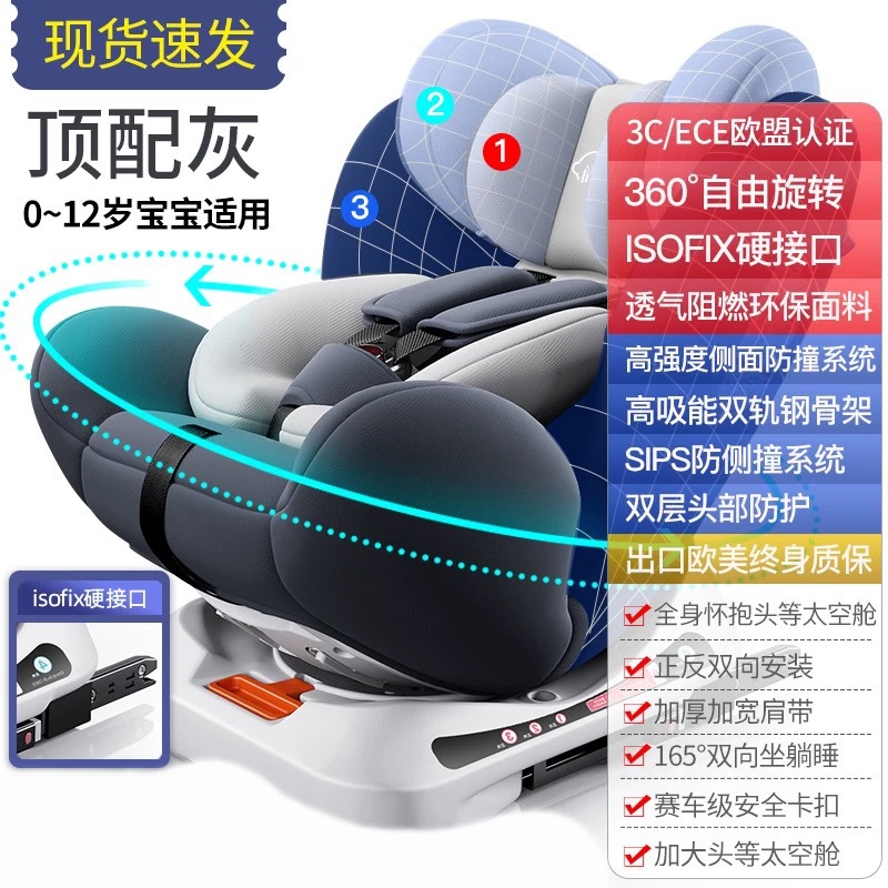 Роскошный серый жесткий интерфейс на 360 градусов