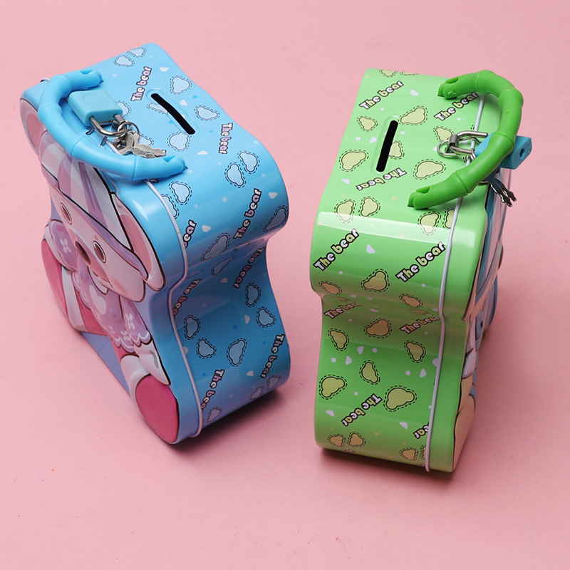 En línea celebridad lindo creativo niños cambio alcancía creativo niños y niñas regalo de dibujos animados alcancía moneda caja de almacenamiento