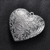 Copper retro pendant heart-shaped, accessory, wholesale, 39.8×42.3mm