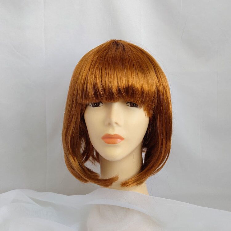 Suministro transfronterizo Carnaval Qi Bangs estudiante Festival de Pelo colorido BoBo cabeza Halloween estudiante corto Peluca de pelo tocado image 19