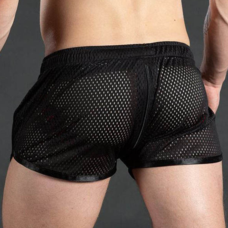 Fitness Fashion Big Hole Muscle Sports Shorts Men's Quick-Drying Breathable Thin Three-Quarter Pants Beach Summer New Style Fitness Fashion Big Hole Muscle Sports Shorts Men's Quick-Drying Breathable Thin Three-Quarter Pants Beach Summer New Style