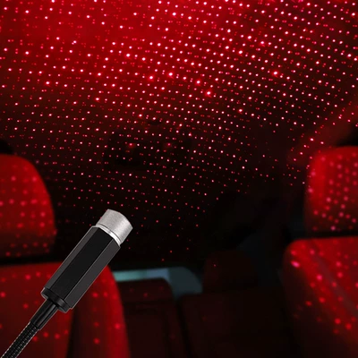Car USB Star Air light atmosphere light creative roof decoration interior laser car gypsophila projector home (Panel (Dashboard) işıqlandırması)