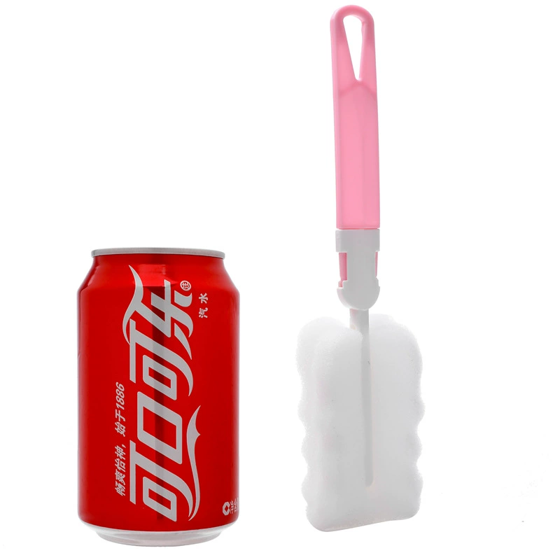 Removable hygienic long sponge bottle brush
