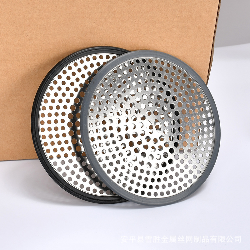 厂家现货注胶一体地漏过滤网 不锈钢排水盘11cm加厚圆形地漏篦子