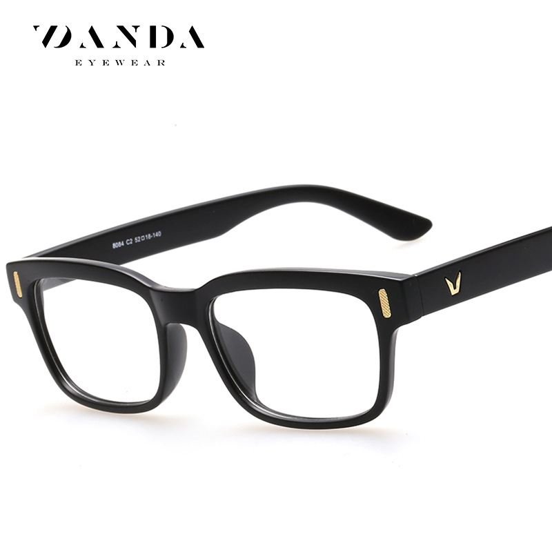 Nuevo estilo Coreano cuadrado gafas lisas 8084 gafas unisex marco puede ser equipado con miopía artística retro gafas lisas
