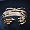 Accessory, metal set, golden bracelet, European style