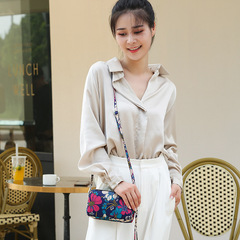 批發2022新款迷你橫款手機包女時尚手機袋布包單肩包零錢包斜跨包