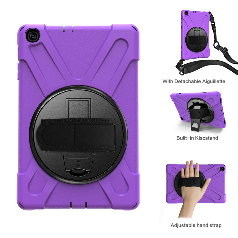 Applicable to Samsung T860 Pirate King tablet protective case T515/T510 T720 hand strap strap drop-resistant case T380 Applicable to Samsung T860 Pirate King tablet protective case T515/T510 T720 hand strap strap drop-resistant case T380