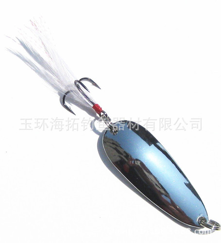 Factory Wholesale Spoon Shaped Flash Lure Sea Fishing Bait/Iron Plate/Spinning Flash 15g